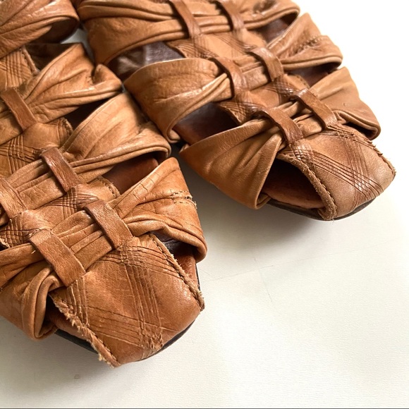 Free People | Shoes | Free People Candid Brown Leather Fisherman Mules | Poshmark